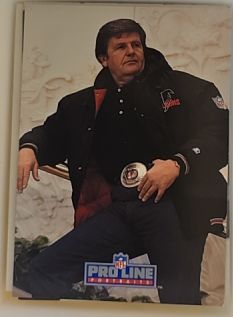 1991 Pro Line Portraits #57 Jerry Glanville Atlanta Falcons — front
