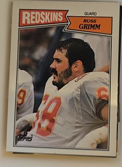 1987 Topps #73 Russ Grimm Washington Redskins — front