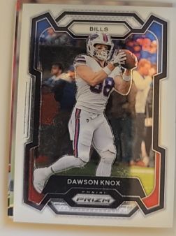 2023 Panini Prizm Silver Prizm #28 Dawson Knox — front