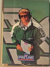 1991 Pro Line Portraits #260 Bruce Coslet New York Jets — front