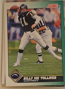 1991 Score #230 Billy Joe Tolliver — front