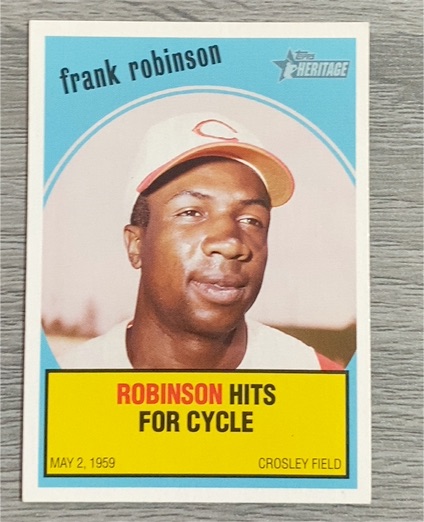 2008 Topps Heritage Baseball Flashbacks #BF6 Frank Robinson — front