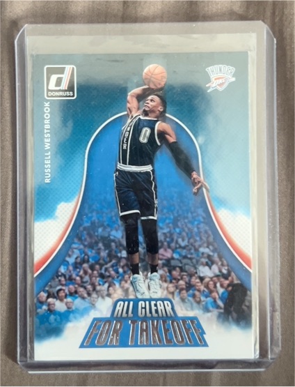 2017-18 Donruss All Clear for Takeoff #11 Russell Westbrook — front