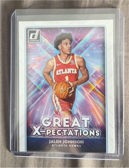 2021-22 Donruss #18 Great X-Pectations Jalen Johnson — front