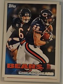 2010 Topps #66 Matt Forte / Jay Cutler Chicago Bears — front