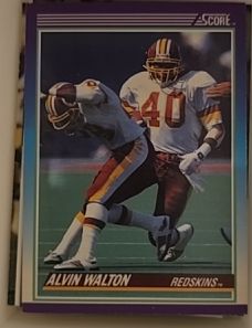 1990 Score #154 Alvin Walton — front