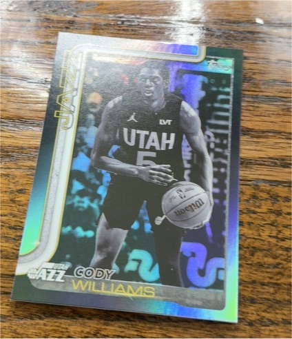 2025-26 Topps #130 Cody Williams — front