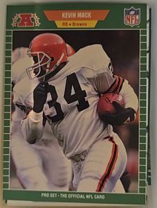 1989 Pro Set #79 Kevin Mack Cleveland Browns — front