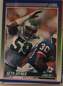 1990 Score #58 Seth Joyner — front