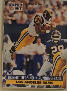 1991 Pro Set #830 Robert Delpino — front