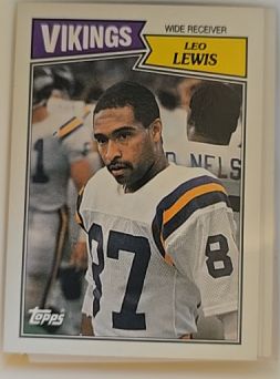 1987 Topps #203 Leo Lewis — front
