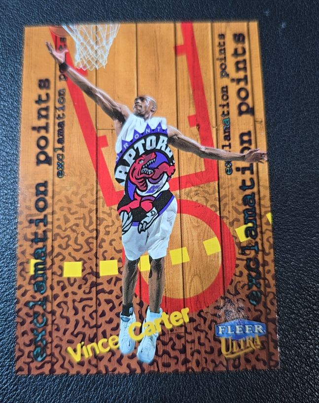 1998-99 Fleer Ultra Exclamation Points #13 Vince Carter — front