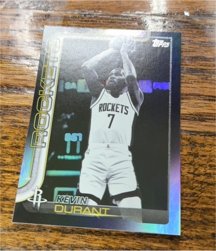 2025-26 Topps Basketball Blackout #157 Kevin Durant — front
