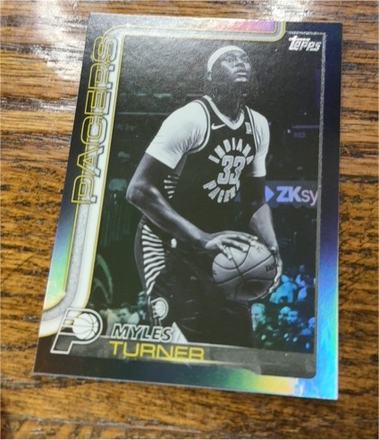 2025-26 Topps #49 Myles Turner Blackout — front