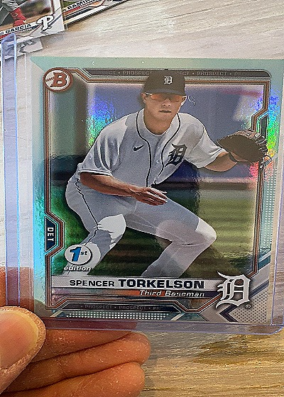 2021 Bowman 1st Edition #BFE-96 Spencer Torkelson — front