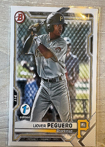2021 Bowman 1st Edition #BFE-52 Liover Peguero — front