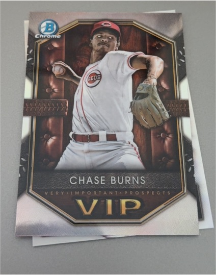 2025 Bowman Chrome #VIP-7 Chase Burns — front