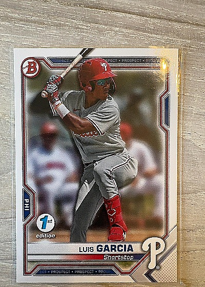 2021 Bowman 1st Edition #BP-79 Luis Garcia — front