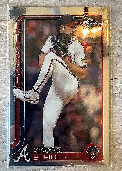 2025 Topps Chrome #579 Spencer Strider — front