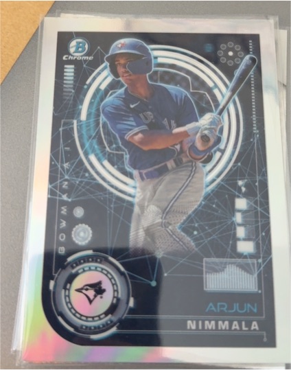 2024 Bowman Chrome #BAI-18 Arjun Nimmala — front