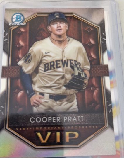 2025 Bowman Chrome Very Important Prospects #VIP-15 Cooper Pratt — front