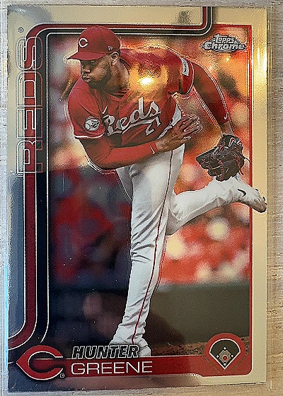 2025 Topps Chrome #91 Hunter Greene — front