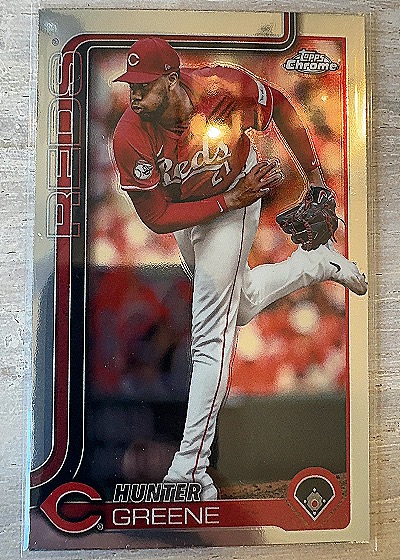 2025 Topps Chrome #91 Hunter Greene — front