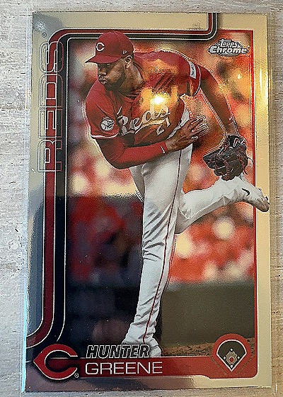 2025 Topps Chrome #91 Hunter Greene — front