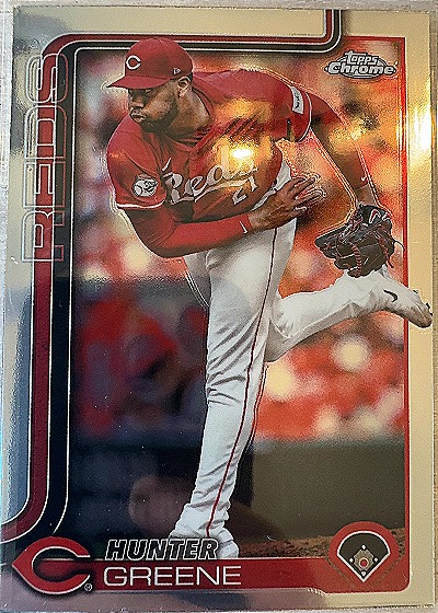 2025 Topps Chrome #91 Hunter Greene — front