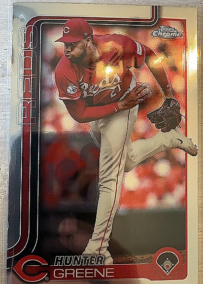 2025 Topps Chrome #91 Hunter Greene — front
