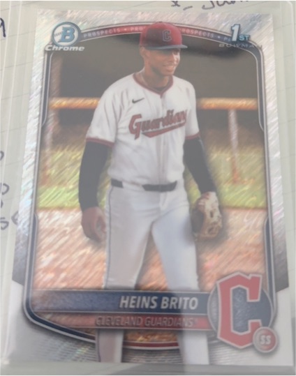 2025 Bowman Chrome #BCP-203 Heins Brito — front