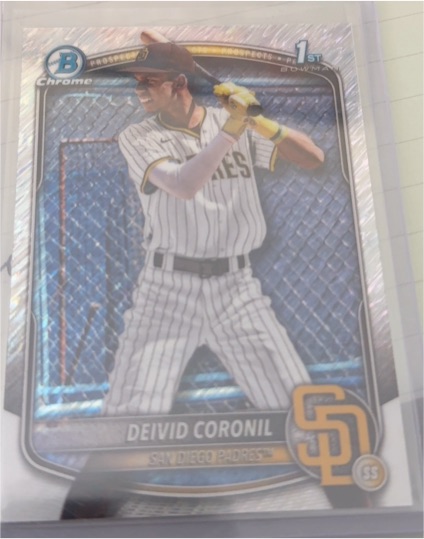 2025 Bowman Chrome #BCP-173 Deivid Coronil — front