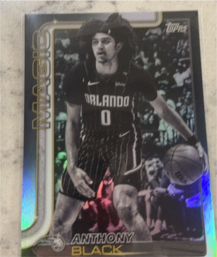 2025-26 Topps Black Friday Blackout #89 Anthony Black — front