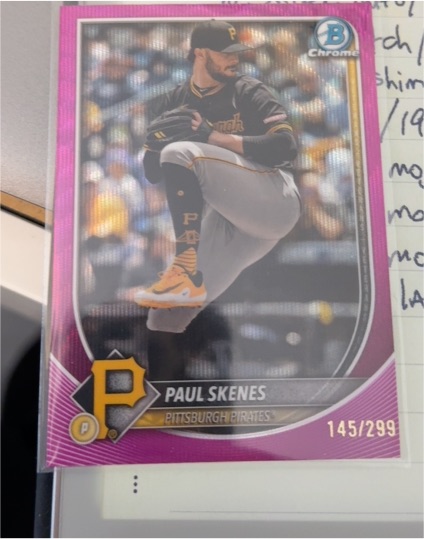 2025 Bowman Chrome #30 Paul Skenes — front