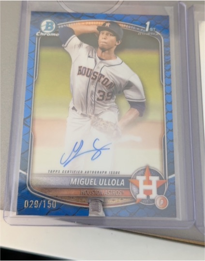 2025 Bowman Chrome #CPA-MU Miguel Ullola — front