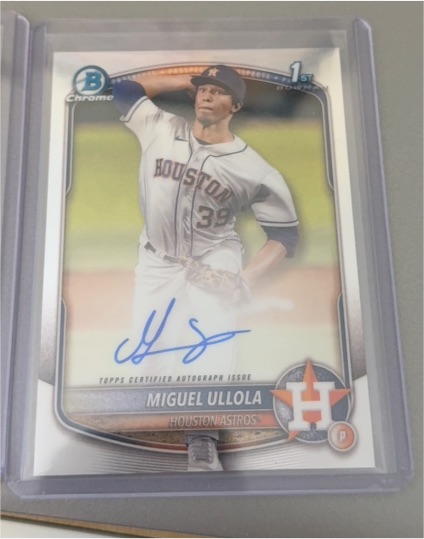 2025 Bowman Chrome #CPA-MU Miguel Ullola — front