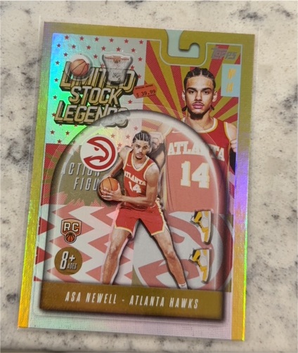 2025-26 Topps #LST-23 Asa Newell Limited Stock Legends — front