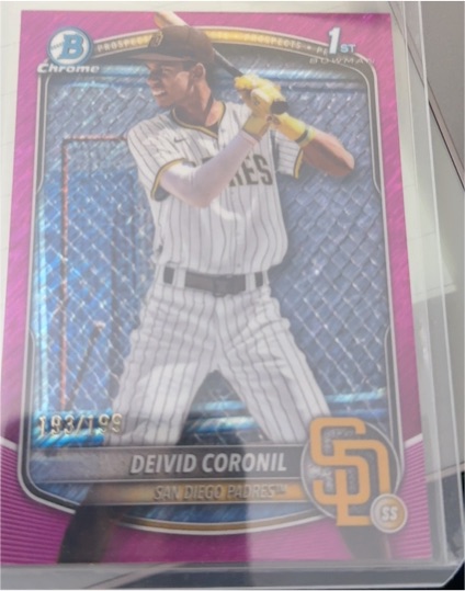 2025 Bowman Chrome #BCP-173 Deivid Coronil — front