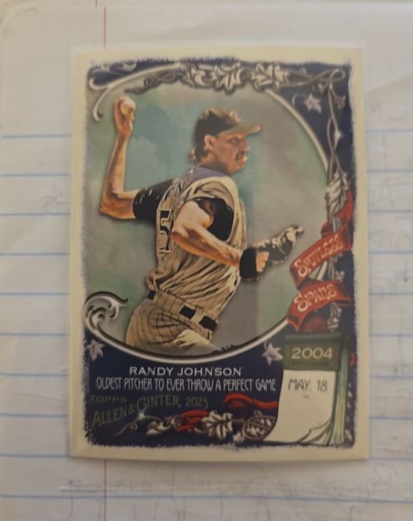 2023 Topps Allen & Ginter Spotless Spans #SS-26 Randy Johnson — front