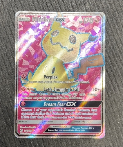 2018 Pokémon Sun & Moon Lost Thunder #206 Mimikyu GX — front