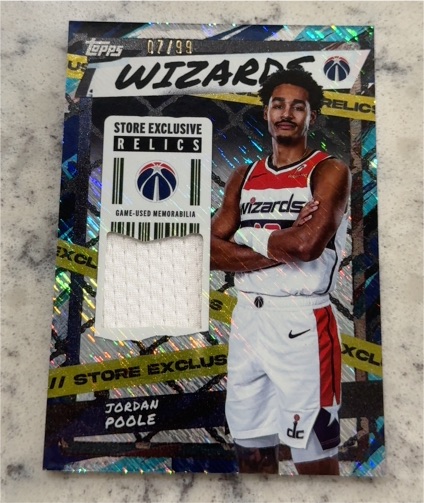 2025-26 Topps Store Exclusive Relics #SR-JP Jordan Poole — front