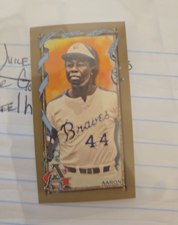2023 Topps Allen & Ginter Mini #83 Hank Aaron Atlanta Braves — front
