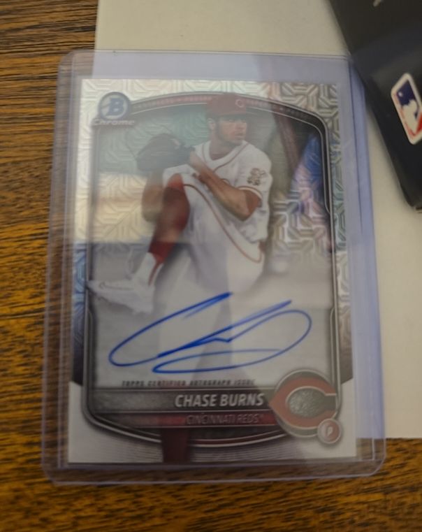 2025 Bowman Chrome #BMA-CB Chase Burns — front