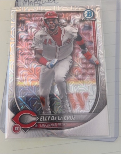 2025 Bowman Chrome #89 Elly De La Cruz Mojo Refractor — front
