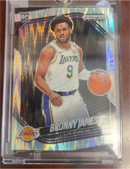 2024-25 Panini Prizm Black #94 Bronny James Jr. — front