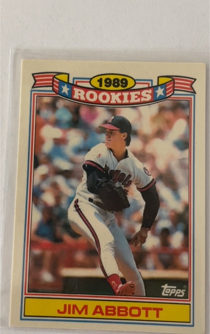 1989 Topps #1989 Rookies Jim Abbott — front
