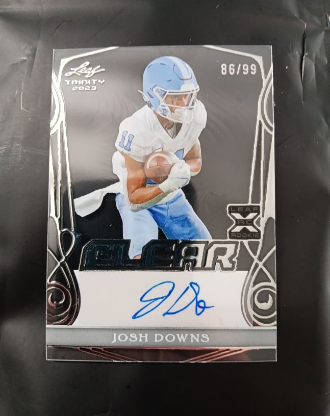 2023 Leaf Trinity #86/99 Josh Downs — front