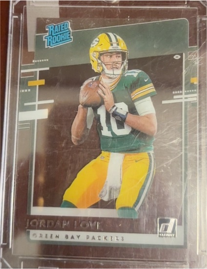 2020 Panini Chronicles Clearly Donruss Rated Rookie #RR-JL Jordan Love — front