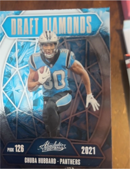 2021 Panini Absolute Draft Diamonds #DD-CHD Chuba Hubbard — front