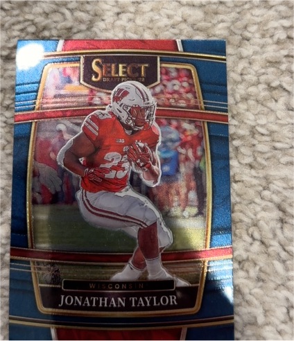 2022 Panini Select Draft Picks Blue #95 Jonathan Taylor — front